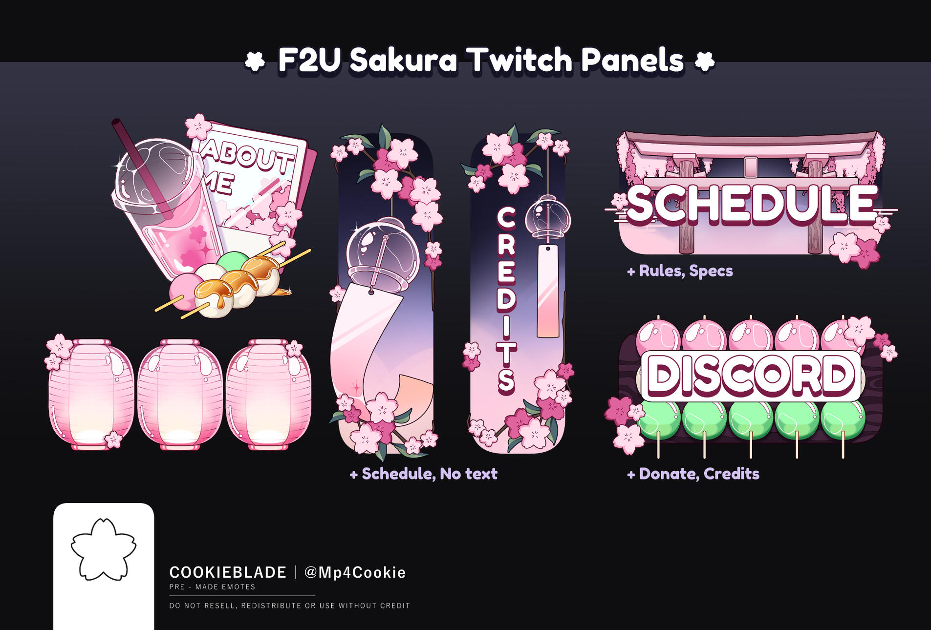 Sakura Twitch Panels